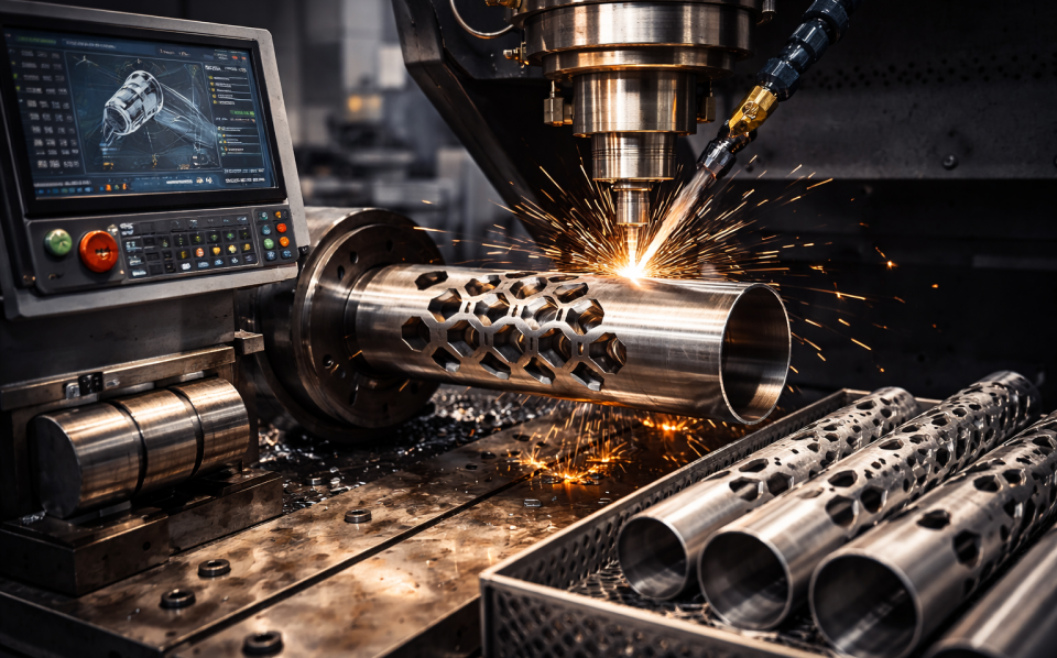 Лазерная резка труб на станках с ЧПУ